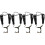 4Pcs Adjustable Black Saxophone Strap Padded Shoulder Neck Harness 4