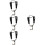 4Pcs Adjustable Black Saxophone Strap Padded Shoulder Neck Harness 7