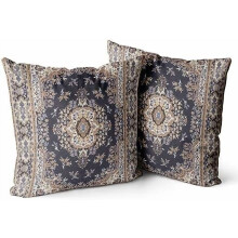 Housses de coussin bohèmes en coton, 40 x 40 cm, lot de 2