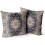 Μαξιλαροθήκες boho από βαμβάκι 16x16 ιντσών, σετ 2 τεμαχίων 1