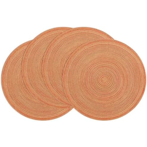 Runde Platzsets, 8er-Set, Polyester-Baumwoll-Mischgewebe