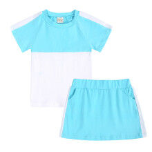 Baby Småbarn Gutt Antrekk Barn Spedbarn Unisex Sommer T-skjorte Skjørt Mykt Lappeskinn Bomull 2PC Nattøy Antrekk Klær For 7-8 År