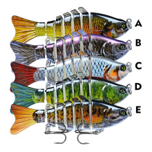 Señuelos de pesca, señuelo de pesca portátil biónico para nadar, para todo tipo de aguas, 1 unidad, 3,9 pulgadas (A)