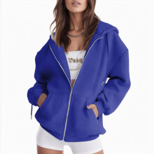 Ediodpoh Womens Casual Solid Long Sleeve Zipper Hooded Coat Pocket Sweatshirt Tops Hoodies Sweatshirt for Womens _001 S