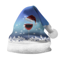 Julehue til voksne og børn, moderigtig, sød, grafisk hat, behagelig, sjov, print, juleferiehue, stilfuld, festlig, claus-hue