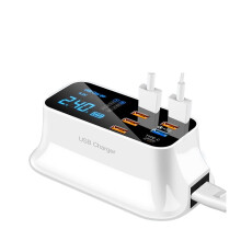 Universal Smart USB Charger Phone Holder Wall Adapter Fast Charge Socket Station Hub Compatible With Cellphone,Tablet,and More,Easy to Use