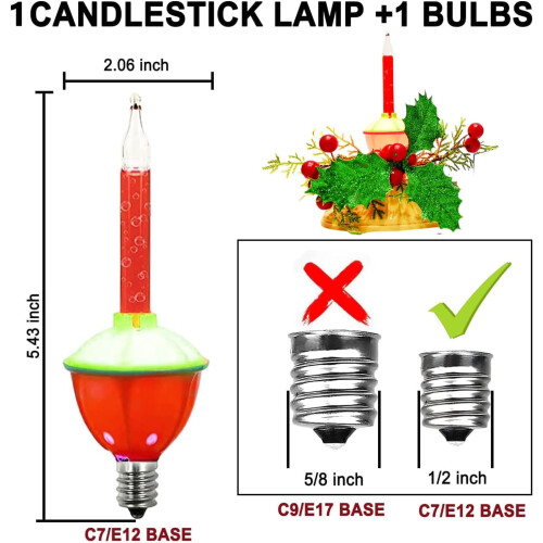 Flerfärgade julbubblaljus, 1-pack