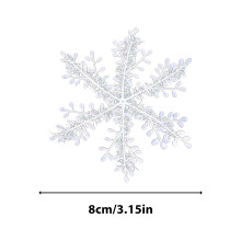Xqxayjr Snowflake String Lights, 3-Pack LED Garland for Indoor/Outdoor—Compatible with Christmas Decor, Battery Operated
