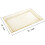 Bandeja de servir de plástico com glitter dourado, 38 x 25 cm (pacote com 6) 1