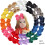 24 laços de cabelo de fita multicoloridos de 4,5 polegadas para meninas, ideais para penteados diários, festas e escola. 1