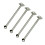 Stainless Steel Wardrobe Pipe Ceiling Mount Bracket Shower Rod Holder 1