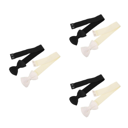6Pièces Ceinture Large Stretch Chiffon Pour 2
