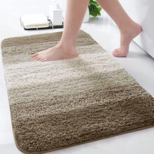 Tapete de banheiro felpudo de microfibra antiderrapante 76 x 51 cm