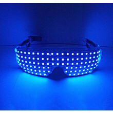 LED Glasses, Light Up Glasses Visor Glasses Wireless El Wire Neon Rave Glasses for Parties
