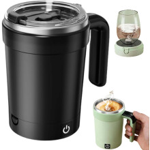 Magnetic Stirring Coffee Mug with Temp Display, 350ml