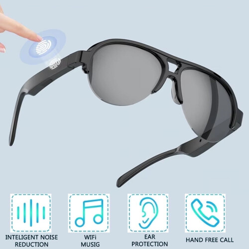 ZYQEEE AF08 Smartbril, open-ear audio, IPX4