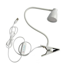 Lampe de chevet flexible Ă pince avec col de cygne