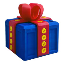 Scatola regalo fastidiosa, Scatola regalo fastidiosa Scatole regalo, Sfide del destinatario Scatola per carta regalo, Rosso e blu