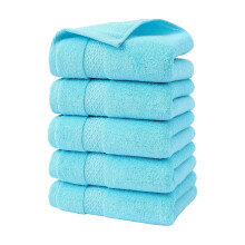 Prosoape de mâini din bumbac 100%, pachet de 5 – prosoape jacquard moi și absorbante pentru baie, spa, sală de sport, spălare facială