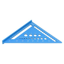 Blaues 7-Zoll-Dreiecklineal, 17,78 cm Aluminiumlegierung