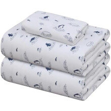 Cal King flanel lepedőgarnitúra, 4 darabos, mély zsebes