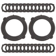 OUNONA Lot de 40 rondelles en caoutchouc pour tuyaux d'arrosage, joints d'étanchéité pour tuyaux de douche et raccords de robinetterie