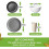 Service de table 32 pièces en plastique à motif paille de blé 1
