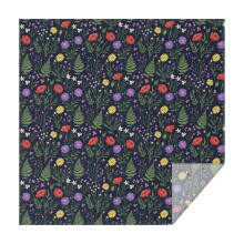 Nappe carrée à motif floral Pioneer Flower, imperméable, lavable et anti-taches, idéale pour la décoration de la maison, de la cuisine et des