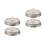 4Pièces Couvercles Fermentaire Bouchons Timer Acier Mason Argent 5