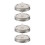 4Pièces Couvercles Fermentaire Bouchons Timer Acier Mason Argent 7