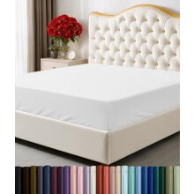 Prześcieradło z dopasowaną gumką King Fitted Sheet 2Pack 78x80 cali 15 cali Głęboka kieszeń