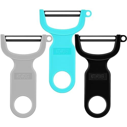 Gemüseschäler aus Kohlenstoffstahl, 3er-Pack