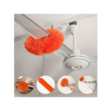 Extendable Microfiber Ceiling Duster, Washable & Flexible for Fans & High Places
