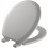 Sedile WC Cameron Silver rotondo antiscivolo in legno resistente 1