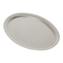 Plat de service à viande en acier inoxydable 30 x 14,5 cm (1 pièce)