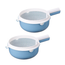 Passoire en plastique avec grille d'égouttage – 34 x 22 x 11 cm