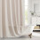 Cortina de chuveiro estilo boho campestre na cor taupe, 183 x 244 cm (72 x 96 polegadas) 1