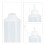 4x 1000 ml puristettavaa pulloa 10