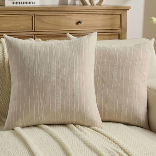 Chenille örngott 45x45 cm set med 2