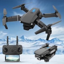 E88 Opvouwbare minidrone met dubbele camera's en 360 draaifunctie
