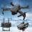 Mini drone dobrável E88 com câmeras duplas e giro de 360 1