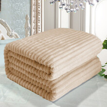 Fleece tæppe med blødt 3D-striber i jacquard 27,56x39,37