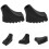 TPR Trekking Pole Foot Covers – Black, 6-Pack 1