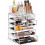 Akryl makeup-organisator med 7 skuffer 1
