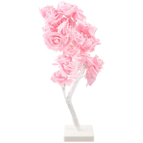 Επιτραπέζιο φωτιστικό Rose Flower Ροζ Ασύρματο