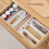 BiFandian expanderbart bestickbricka, vit plast, 25–41,5 1