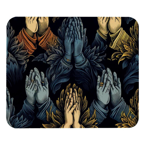 Praying Hands musematte gummi gaming kontormatte
