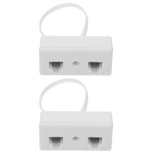RJ11/RJ14 telefoonsplitteradapter (2 stuks)