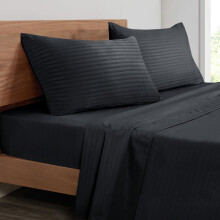 Lakenset voor een tweepersoonsbed (Queen Size) – 4-delige luxe hotelset, 1800 draden per inch, diepe hoeslakens, zacht en ademend, kreuk- en