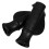 2Pcs Black Plastic Wheelchair Handle Grips Ergonomic Non- 10